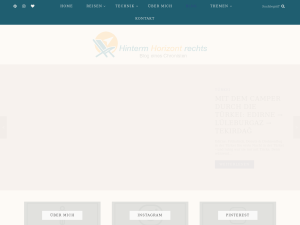 Screenshot des Blogs Hinterm Horizont rechts