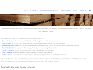 Screenshot des Blogs be.massive – Der Blog für Wohnideen, DIY und kreative Inspiration für dein Zuhause