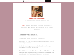 Screenshot des Blogs Frau vom Eckzimmer