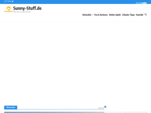 Screenshot des Blogs Sunny-Stuff , Urlaubs-Blog