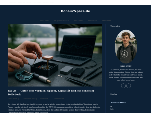 Screenshot des Blogs Donau2Space.de