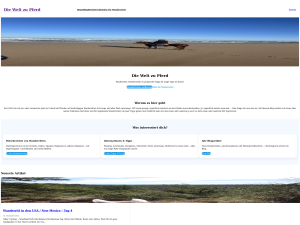 Screenshot des Blogs Die Welt zu Pferd