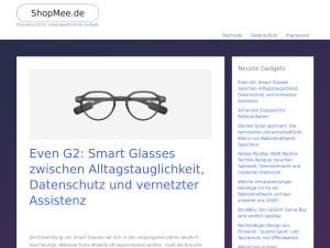 Screenshot des Blogs ShopMee