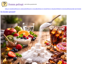 Screenshot des Blogs Dumm gefragt – und schlau geantwortet