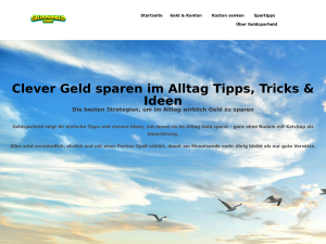 Screenshot des Blogs Geldsparheld