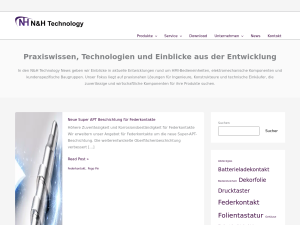 Screenshot des Blogs NH Technology Blog