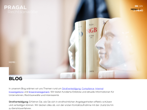 Screenshot des Blogs Strafverteidiger Hamburg