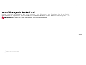 Screenshot des Blogs kaufsonntag.de – Neueröffnungen