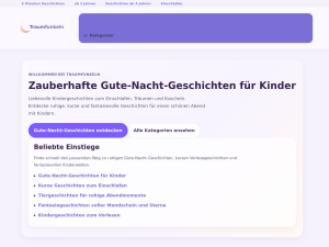 Screenshot des Blogs traumfunkeln.de