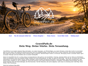 Screenshot des Blogs GravelPath.de