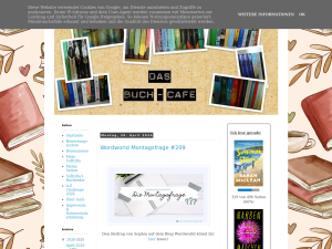 Screenshot des Blogs Das Buch-Cafe
