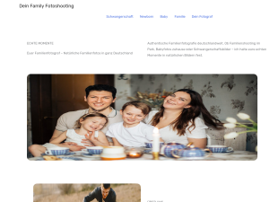 Screenshot des Blogs Family Fotoshooting