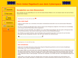 Screenshot des Blogs Imker-Silas