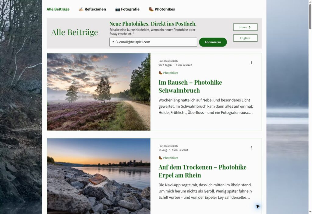 Website-Vorschau von Wanderspezi – Photohiking mit Lars-Henrik Roth