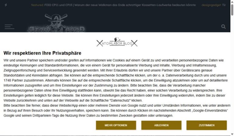 Eigener TopBlogs-Screenshot von Atomlabor mit vollständig geladenem Logo und Beitragsbildern, aufgenommen am 14. Oktober 2026
