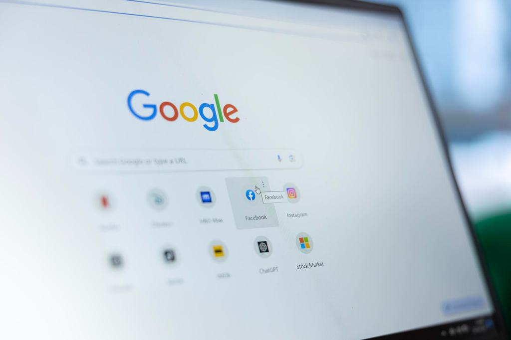Browserfenster auf einem Computerbildschirm