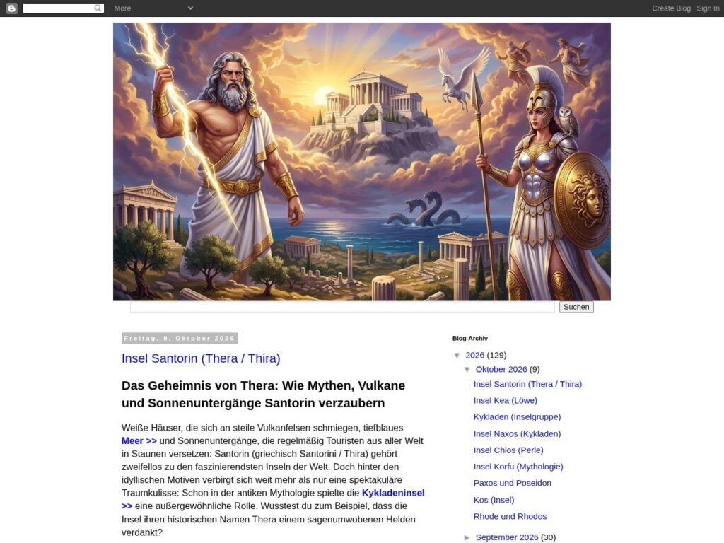 Screenshot von Griechische Mythologie und Antike