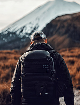 Wanderer in den Bergen